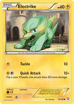 Electrike 41/124 Pokémon card from Dragons Exalted for sale at best price
