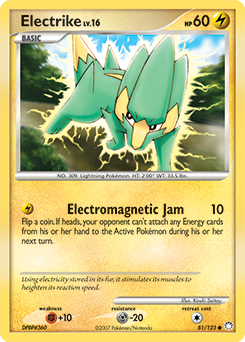 Electrike 81/123 Pokémon card from Mysterious Treasures for sale at best price