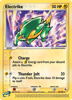 Electrike 30/109 Pokémon card from Ex Ruby & Sapphire for sale at best price