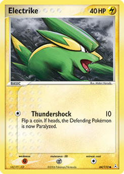 Electrike 64/110 Pokémon card from Ex Holon Phantoms for sale at best price