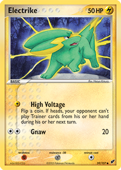 Electrike 59/107 Pokémon card from Ex Deoxys for sale at best price