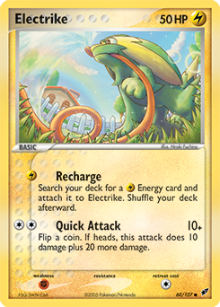 Electrike 60/107 Pokémon card from Ex Deoxys for sale at best price
