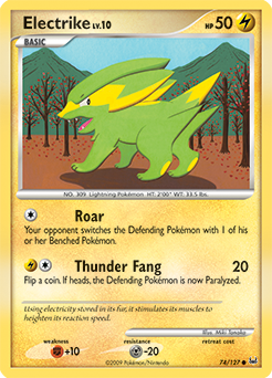 Electrike 74/127 Pokémon card from Platinuim for sale at best price