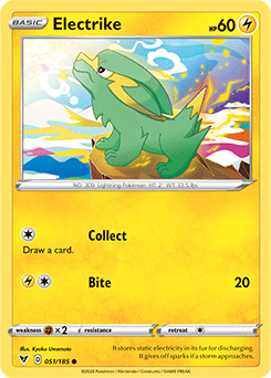 Common Pokémon card Electrike 051/185 from Vivid Voltage expansion