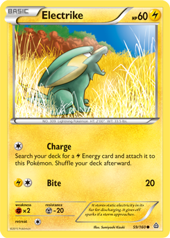 Electrike 59/160 Pokémon card from Primal Clash for sale at best price