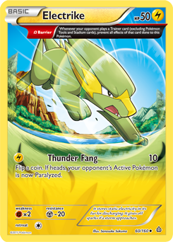 Electrike 60/160 Pokémon card from Primal Clash for sale at best price