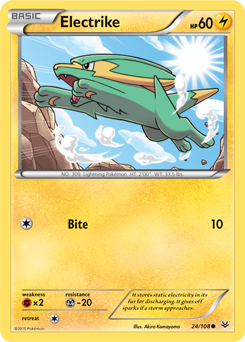 Electrike 24/108 Pokémon card from Roaring Skies for sale at best price