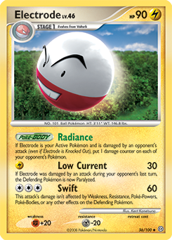 Electrode 36/100 Pokémon card from Stormfront for sale at best price