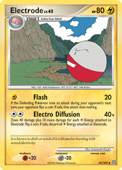 Electrode 37/100 Pokémon card from Stormfront for sale at best price