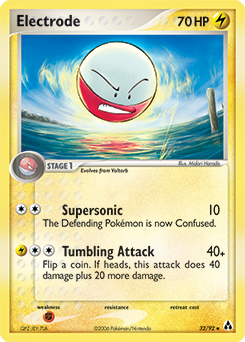 Electrode 32/92 Pokémon card from Ex Legend Maker for sale at best price