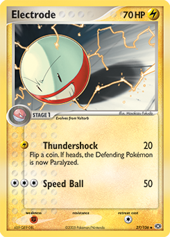 Carte Pokémon Electrode 27/106 de la série Ex Emeraude en vente au meilleur prix