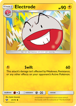 Electrode 31/73 Pokémon card from Shining Legends for sale at best price