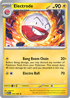 Electrode 101/165 Pokémon card from 151 for sale at best price