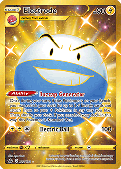 Electrode 222/198 Pokémon card from Chilling Reign for sale at best price