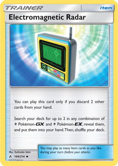 Uncommon Pokémon card Electromagnetic Radar 169/214 from Unbroken Bonds expansion