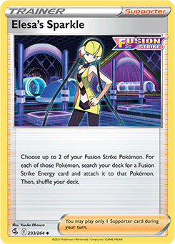 Elesa's Sparkle 233/264 Pokémon card from Fusion Strike for sale at best price