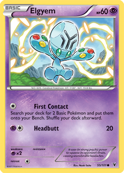 Elgyem 55/101 Pokémon card from Noble Victories for sale at best price
