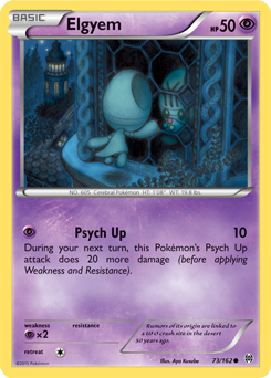 Elgyem 73/162 Pokémon card from Breakthrough for sale at best price
