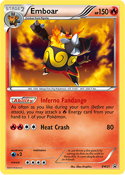 Emboar BW21 Pokémon card from Back & White Promos for sale at best price