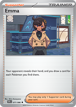 Uncommon Pokémon card Emma 77/86 from Chaos Rising expansion