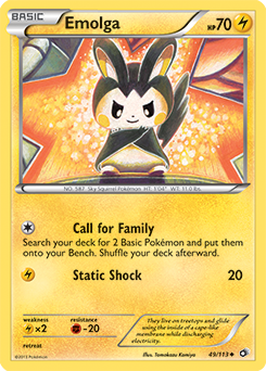 Emolga 49/113 Pokémon card from Legendary Treasures for sale at best price