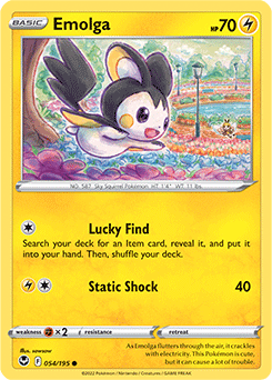 Emolga 054/195 Pokémon card from Silver Tempest for sale at best price