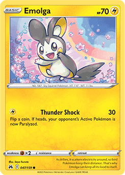 Emolga 047/159 Pokémon card from Crown Zenith for sale at best price