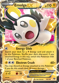 Emolga EX 46/146 Pokémon card from X&Y for sale at best price