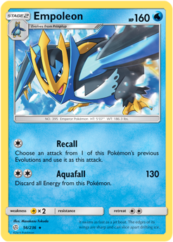 Empoleon 56/236 Pokémon card from Cosmic Eclipse for sale at best price