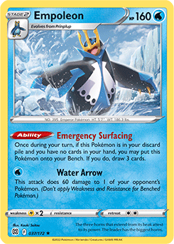 Empoleon 037/172 Pokémon card from Brilliant Stars for sale at best price