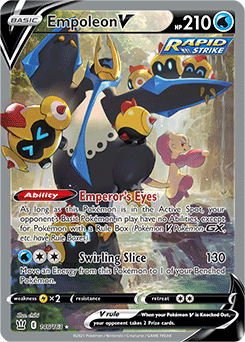 Empoleon V 146/163 Pokémon card from Battle Styles for sale at best price