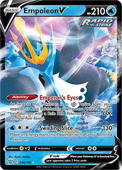 Empoleon V 40/163 Pokémon card from Battle Styles for sale at best price