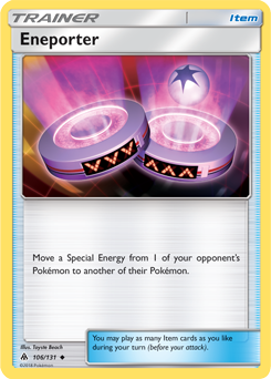 Uncommon Pokémon card Eneporter 106/131 from Forbidden Light expansion