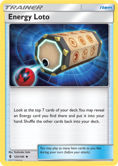 Energy Loto 122/145 Pokémon card from Guardians Rising for sale at best price