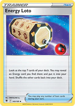 Energy Loto 140/189 Pokémon card from Astral Radiance for sale at best price