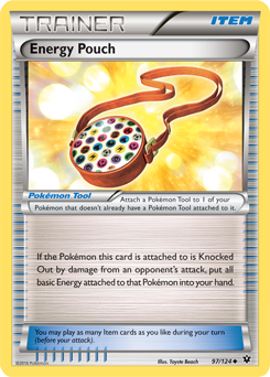 Uncommon Pokémon card Energy Pouch 97/124 from Fates Collide expansion