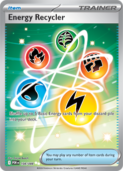 Ultra rare Pokémon card Energy Recycler 108/88 from Perfect Order expansion