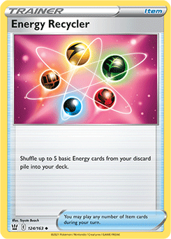 Energy Recycler 124/163 Pokémon card from Battle Styles for sale at best price