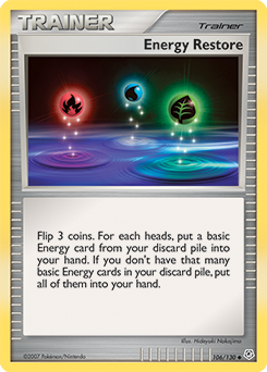 Energy Restore 106/130 Pokémon card from Diamond & Pearl for sale at best price