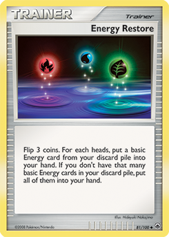Energy Restore 81/100 Pokémon card from Majestic Dawn for sale at best price