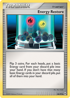 Carte Pokémon Energy Restore 86/99 de la série Arceus en vente au meilleur prix