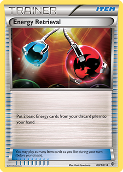 Energy Retrieval 80/101 Pokémon card from Plasma Blast for sale at best price