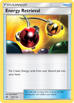Energy Retrieval 59/73 Pokémon card from Shining Legends for sale at best price