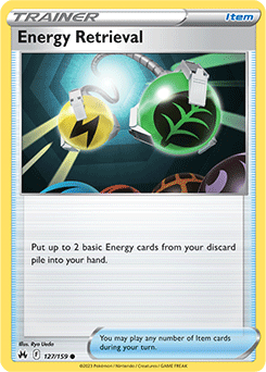 Energy Retrieval 127/159 Pokémon card from Crown Zenith for sale at best price