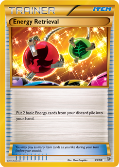 Energy Retrieval 99/98 Pokémon card from Ancient Origins for sale at best price