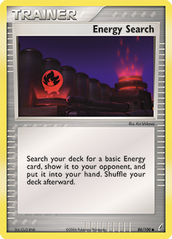 Carte Pokémon Recherche d'énergie 86/100 de la série Ex Gardiens de Cristal en vente au meilleur prix