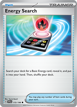 Common Pokémon card Energy Search 172/198 from Scarlet & Violet expansion