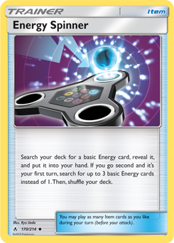 Energy Spinner 170/214 Pokémon card from Unbroken Bonds for sale at best price