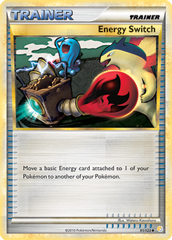 Energy Switch 91/123 Pokémon card from HeartGold SoulSilver for sale at best price
