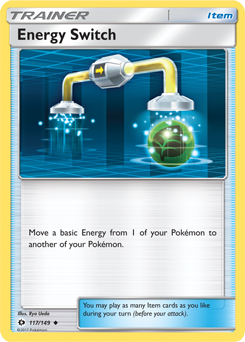 Energy Switch 117/149 Pokémon card from Sun & Moon for sale at best price
